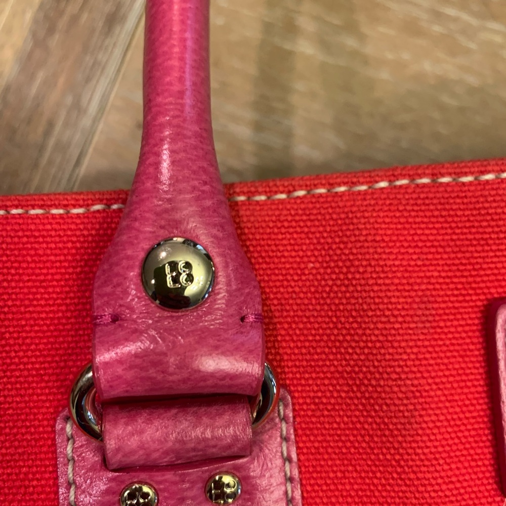 Kate Spade Red and Pink Tote with Structured Design - Picture 10 of 11